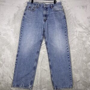 Levis Jeans 550 Relaxed Mens 36x30 Blue Denim Pants Medium Wash (Tag36x32)
